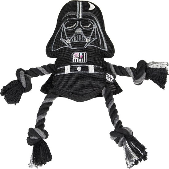 CERDÁ LIFE'S LITTLE MOMENTS - for Fan Pets Star Wars Dog Toy, Cuddly Toy for Dogs with Rope - Official Star Wars Licensed Darth Vader CERDÁ LIFE'S LITTLE MOMENTS - for Fan Pets Star Wars Dog Toy, Cuddly Toy for Dogs with Rope - Official Star Wars Licensed Darth Vader