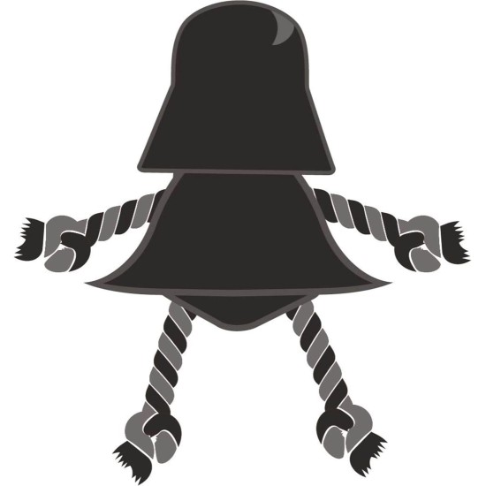 CERDÁ LIFE'S LITTLE MOMENTS - for Fan Pets Star Wars Dog Toy, Cuddly Toy for Dogs with Rope - Official Star Wars Licensed Darth Vader CERDÁ LIFE'S LITTLE MOMENTS - for Fan Pets Star Wars Dog Toy, Cuddly Toy for Dogs with Rope - Official Star Wars Licensed Darth Vader