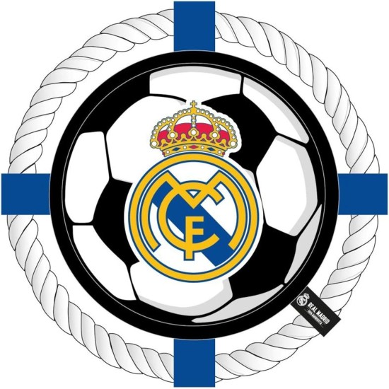CERDÁ LIFE'S LITTLE MOMENTS Frisbee für Hunde mit Seil Real Madrid, offizielles interaktives Spielzeug, Exklusives Club-Design, ideal für Training, Beißen und Spielen, robust CERDÁ LIFE'S LITTLE MOMENTS Frisbee für Hunde mit Seil Real Madrid, offizielles interaktives Spielzeug, Exklusives Club-Design, ideal für Training, Beißen und Spielen, robust