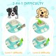 Carehabi Dog Toy Interactive Treat Puzzle Toy for Dogs - 2 Level in 1 Toy for Intelligence Training - Slow Feeding Sniffing Rug for Large and Small Dogs 4.33 Inches