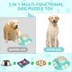 Carehabi Dog Toy Interactive Treat Puzzle Toy for Dogs - 2 Level in 1 Toy for Intelligence Training - Slow Feeding Sniffing Rug for Large and Small Dogs 4.33 Inches