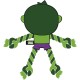 Cerdá - for Fan Pets | Tooth Rope Plush Toy by Hulk - Official Licensed by Marvel Cerdá - for Fan Pets | Tooth Rope Plush Toy by Hulk - Official Licensed by Marvel
