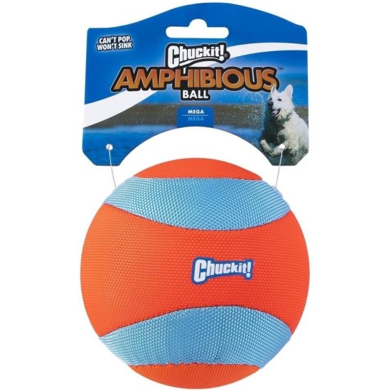 ChuckIt Amphibious Unsinkable Mega Ball Water Fetch for Medium & Large Dogs ChuckIt Amphibious Unsinkable Mega Ball Water Fetch for Medium & Large Dogs