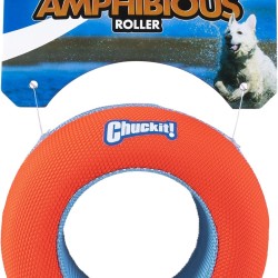 Chuckit! - Amphibious Roller - Tracking Toy for Dogs - Unsinkable Toy that Floats on the Water Surface - Wheel for Water Games - One Size - Diameter 10 cm Chuckit! - Amphibious Roller - Tracking Toy for Dogs - Unsinkable Toy that Floats on the Water Surface - Wheel for Water Games - One Size - Diameter 10 cm