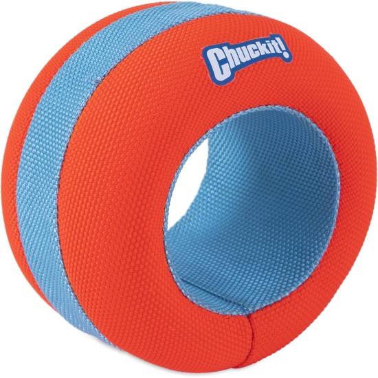 Chuckit! - Amphibious Roller - Tracking Toy for Dogs - Unsinkable Toy that Floats on the Water Surface - Wheel for Water Games - One Size - Diameter 10 cm Chuckit! - Amphibious Roller - Tracking Toy for Dogs - Unsinkable Toy that Floats on the Water Surface - Wheel for Water Games - One Size - Diameter 10 cm