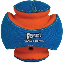Chuckit! - Giggle Kick Fetch Small - Tracking Ball for Dogs - Chew Ball for Dogs - Makes Interest-Promoting Sounds - Size Small - Diameter 14 cm Chuckit! - Giggle Kick Fetch Small - Tracking Ball for Dogs - Chew Ball for Dogs - Makes Interest-Promoting Sounds - Size Small - Diameter 14 cm