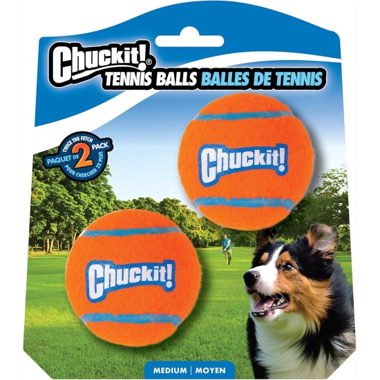 Chuckit 7404 Tennis Ball Medium - 4 Pieces Chuckit 7404 Tennis Ball Medium - 4 Pieces