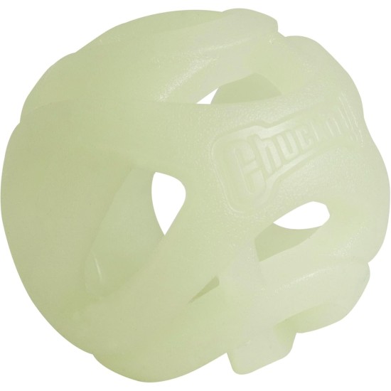 Chuckit! Air Glow Ball - Phosphorescent Toy for Dogs - Recovery Ball for - Makes Air Circulation Easier for Dogs - Medium Size - Diameter 6.5cm - Pack of 2 Balls Chuckit! Air Glow Ball - Phosphorescent Toy for Dogs - Recovery Ball for - Makes Air Circulation Easier for Dogs - Medium Size - Diameter 6.5cm - Pack of 2 Balls