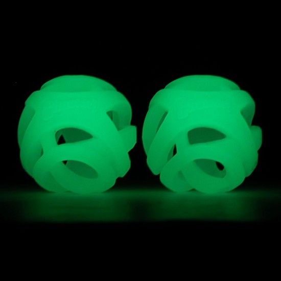 Chuckit! Air Glow Ball - Phosphorescent Toy for Dogs - Recovery Ball for - Makes Air Circulation Easier for Dogs - Medium Size - Diameter 6.5cm - Pack of 2 Balls Chuckit! Air Glow Ball - Phosphorescent Toy for Dogs - Recovery Ball for - Makes Air Circulation Easier for Dogs - Medium Size - Diameter 6.5cm - Pack of 2 Balls