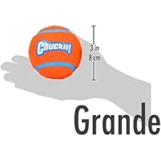 Chuckit! CH084401 Tennis Ball Extra Large Pack of 2 Chuckit! CH084401 Tennis Ball Extra Large Pack of 2