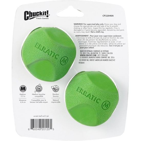 Chuckit! CH20130 Erratic Ball Large Pack of 1 Chuckit! CH20130 Erratic Ball Large Pack of 1