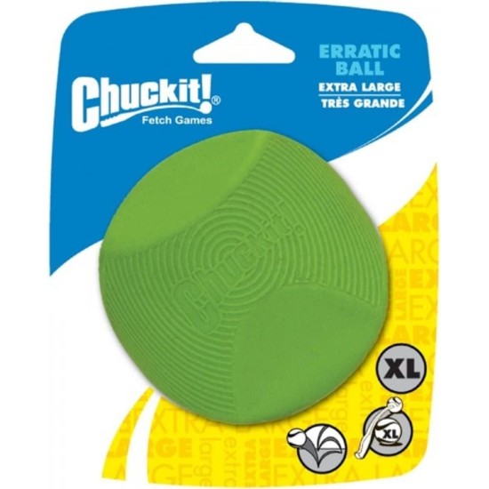 Chuckit CU201401 Erratic Ball, 1 Dog Ball Compatible with Throwers, XL Chuckit CU201401 Erratic Ball, 1 Dog Ball Compatible with Throwers, XL