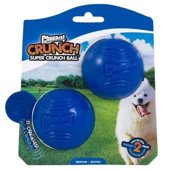 Chuckit! Crunch Ball Medium Dog Toy (Pack of 2) Chuckit! Crunch Ball Medium Dog Toy (Pack of 2)