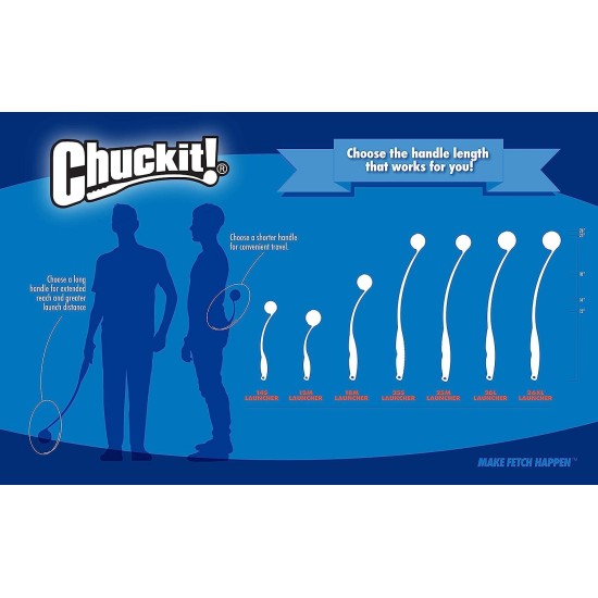 Chuckit! Fetch Pack - Chuck It Dog Ball Launcher 18 m, Tennis Ball, Ultra Rubber Ball and Ultra Fetch Stick Dog Gifts, Dog Toys Indestructible Dog Ball Thrower Launcher Chuckit! Fetch Pack - Chuck It Dog Ball Launcher 18 m, Tennis Ball, Ultra Rubber Ball and Ultra Fetch Stick Dog Gifts, Dog Toys Indestructible Dog Ball Thrower Launcher