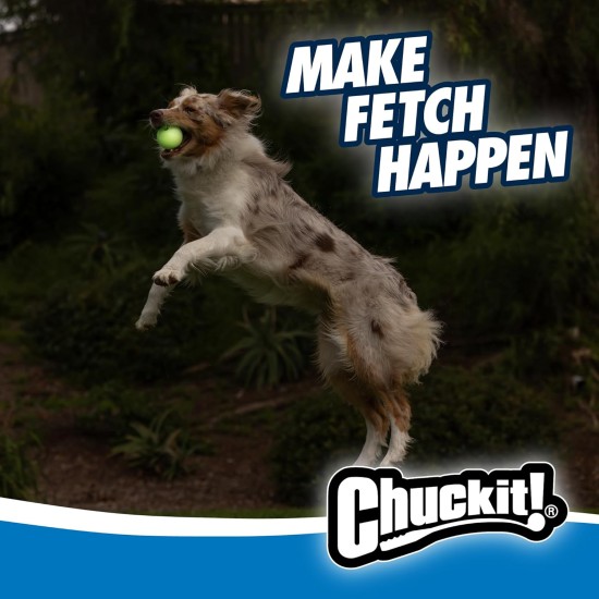 Chuckit! Fetch Pack - Chuck It Dog Ball Launcher 18 m, Tennis Ball, Ultra Rubber Ball and Ultra Fetch Stick Dog Gifts, Dog Toys Indestructible Dog Ball Thrower Launcher Chuckit! Fetch Pack - Chuck It Dog Ball Launcher 18 m, Tennis Ball, Ultra Rubber Ball and Ultra Fetch Stick Dog Gifts, Dog Toys Indestructible Dog Ball Thrower Launcher