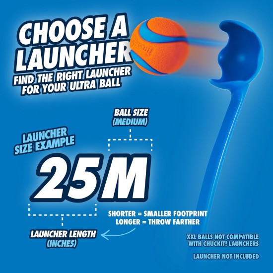 Chuckit! Ultra Squeaker Rubber High Bounce Dog Toy for Land and Water Cannon, Extra Large Chuckit! Ultra Squeaker Rubber High Bounce Dog Toy for Land and Water Cannon, Extra Large