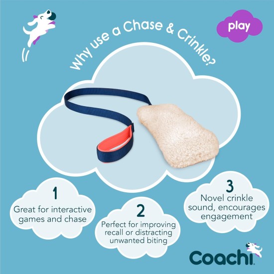 Coachi Tuggi Hide, Perfect for Interactive Play, Robust & Comfortable, Stretchy Bungee Handle, Reward Training, Recall Training, Stop Biting & Chewing, Ideal for Agility. For Dogs & Puppies Coachi Tuggi Hide, Perfect for Interactive Play, Robust & Comfortable, Stretchy Bungee Handle, Reward Training, Recall Training, Stop Biting & Chewing, Ideal for Agility. For Dogs & Puppies