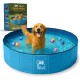 Cool Paws Collapsible Dog Pool 80 x 30 cm - Foldable Plastic Paddling Pool for Dogs and Cats Leakproof Indoor Outdoor Portable Kids Pool (Blue, Small) Cool Paws Collapsible Dog Pool 80 x 30 cm - Foldable Plastic Paddling Pool for Dogs and Cats Leakproof Indoor Outdoor Portable Kids Pool (Blue, Small)