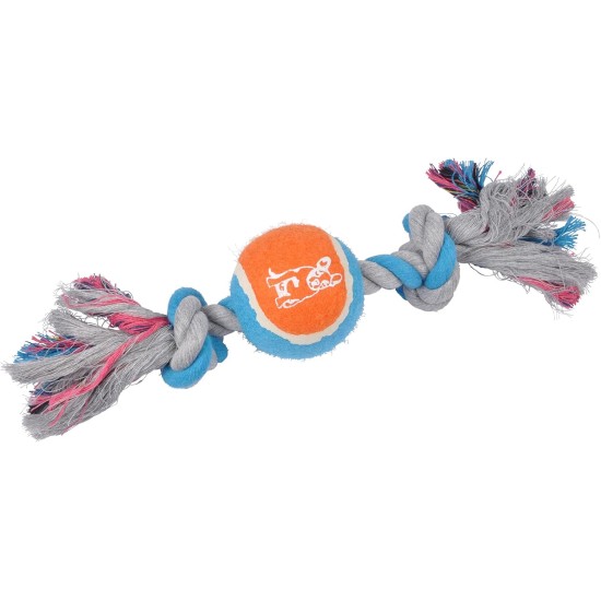 Corde with tennis ball 30 cm for chien Corde with tennis ball 30 cm for chien