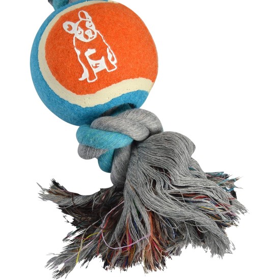 Corde with tennis ball 30 cm for chien Corde with tennis ball 30 cm for chien