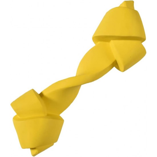 Croci Bobby Rope M - Rubber Dog Toy, Durable Dog Toy, Rope Dog Toy for Dental Hygiene, Washable, Yellow, 18 x 6 x 4.7 cm Croci Bobby Rope M - Rubber Dog Toy, Durable Dog Toy, Rope Dog Toy for Dental Hygiene, Washable, Yellow, 18 x 6 x 4.7 cm
