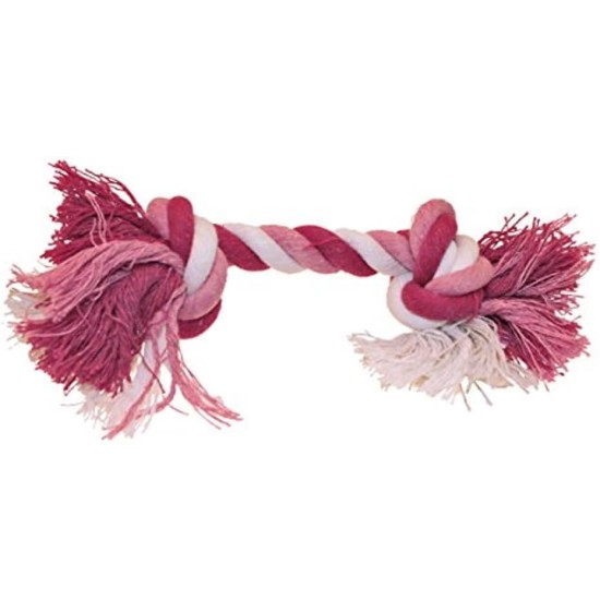Croci Dog Rope with 2 Bows, Pink, S/15 cm Croci Dog Rope with 2 Bows, Pink, S/15 cm