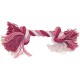 Croci Dog Rope with 2 Bows, Pink, S/15 cm Croci Dog Rope with 2 Bows, Pink, S/15 cm