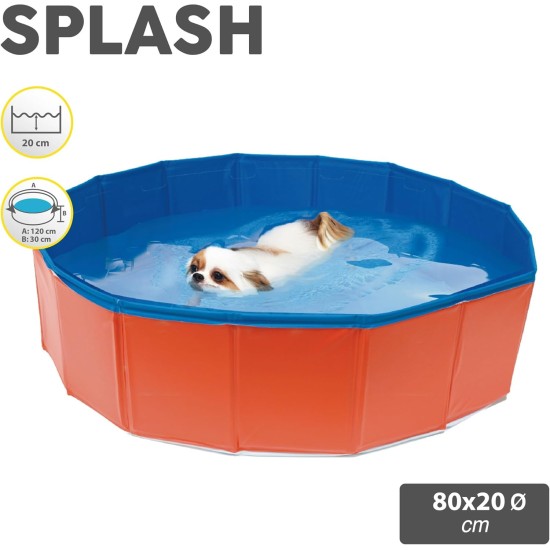 Croci Dog Swimming Pool, 80 cm Diameter x 20 cm Width Croci Dog Swimming Pool, 80 cm Diameter x 20 cm Width