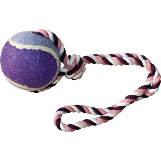 Croci Rope with Bow and Ball for Dogs, Light Blue, M/6 x 40 cm Croci Rope with Bow and Ball for Dogs, Light Blue, M/6 x 40 cm
