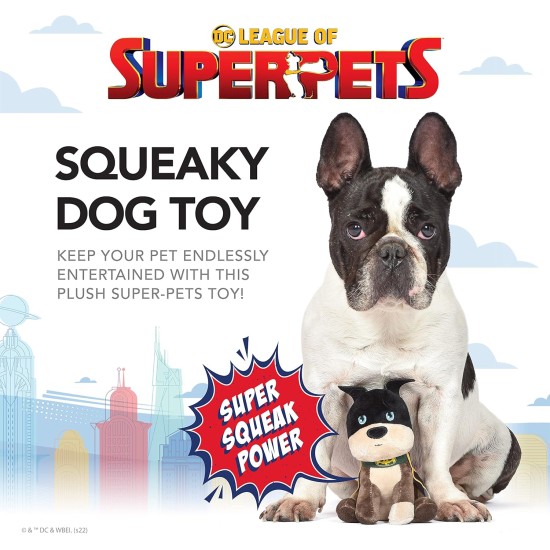 DC Comics Superpets Ace Plush Bone with Squeaky Bone 6" Ace Dog Toy Superpets Movie Batman Logo Chew Toy DC Dog Toy Accessories DC Comics Superpets Ace Plush Bone with Squeaky Bone 6" Ace Dog Toy Superpets Movie Batman Logo Chew Toy DC Dog Toy Accessories