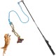 DIBBATU Dog Toy, Interactive Teaser Wand for Dogs, Tug of War and Outdoor Exercises, Tether Lure Toy with Chewing Hoop for Small Dogs DIBBATU Dog Toy, Interactive Teaser Wand for Dogs, Tug of War and Outdoor Exercises, Tether Lure Toy with Chewing Hoop for Small Dogs