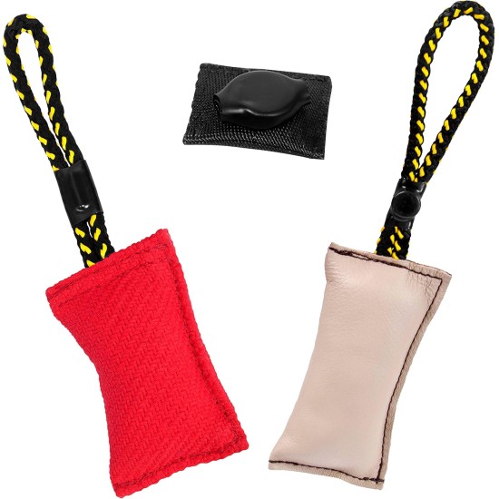 DINGO GEAR Magnetic Dog Training Kit: Encased Magnet, Red Nylcot & Genuine Leather Bite Puller DINGO GEAR Magnetic Dog Training Kit: Encased Magnet, Red Nylcot & Genuine Leather Bite Puller