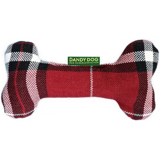 Dandy Dog Dog Toy Highland Red Bone Size S/M Dandy Dog Dog Toy Highland Red Bone Size S/M