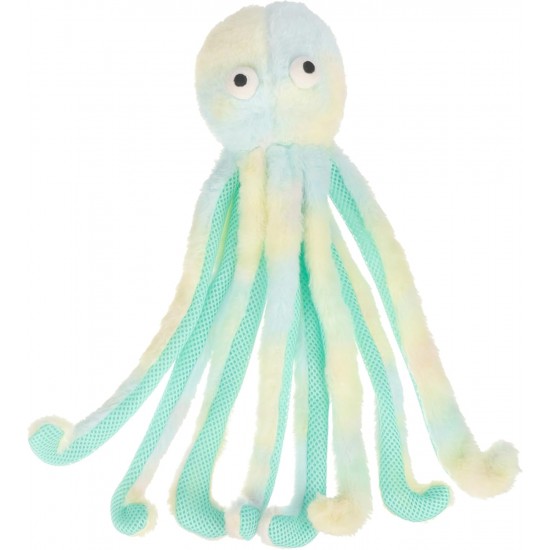Dehner Lieblinge Dog Toy Baby Octopus Plush Toy for Puppies / Adult Dogs Including Squeaker/Rustling Paper Approx. 15 x 9 cm Polyester Blue/Turquoise/Green Dehner Lieblinge Dog Toy Baby Octopus Plush Toy for Puppies / Adult Dogs Including Squeaker/Rustling Paper Approx. 15 x 9 cm Polyester Blue/Turquoise/Green