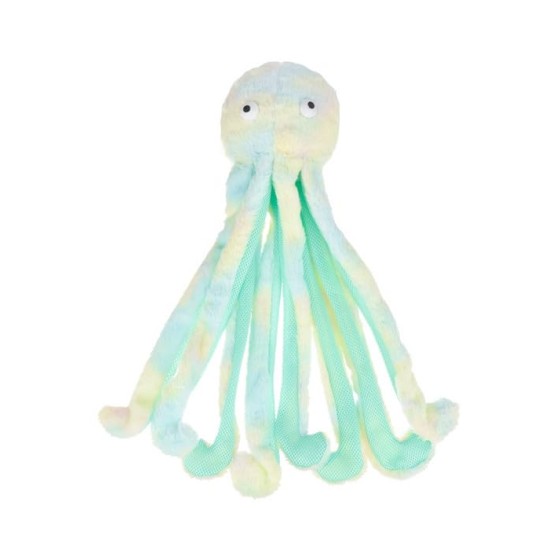 Dehner Lieblinge Mommy Octopus Plush Toy for Puppies / Adult Dogs Includes Squeaker/Rustling Paper Approx. 17 x 63 cm Polyester Blue/Turquoise/Green Dehner Lieblinge Mommy Octopus Plush Toy for Puppies / Adult Dogs Includes Squeaker/Rustling Paper Approx. 17 x 63 cm Polyester Blue/Turquoise/Green