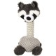 Dehner Racoon dog toy with squeaker, approximately 34 cm x 15 cm, sisal/plush, grey Dehner Racoon dog toy with squeaker, approximately 34 cm x 15 cm, sisal/plush, grey