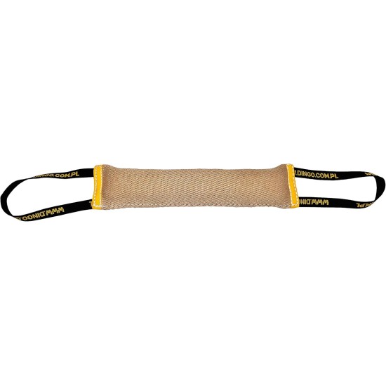 Dingo Jute Bite Training, 2 Handles, Dog Toy for Tugging and Biting - Medium to Large - Outdoor & Indoor - 40 x 6 cm Dingo Jute Bite Training, 2 Handles, Dog Toy for Tugging and Biting - Medium to Large - Outdoor & Indoor - 40 x 6 cm