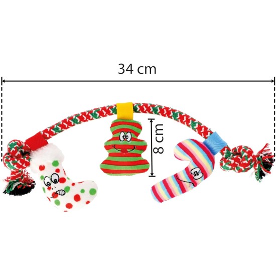 Dingo Plush Dog Toy Lead Magic Moment 34 cm Gift for a Dog Christmas Toy with a Squeaker Game with Dog 17478 Dingo Plush Dog Toy Lead Magic Moment 34 cm Gift for a Dog Christmas Toy with a Squeaker Game with Dog 17478