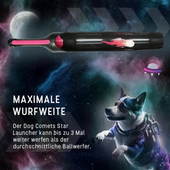 Dog Comets Star Launcher - 58 cm - Ball Launcher - Dog Toy - Suitable for Balls Diameter 6 cm - ABS Plastic - S-RS Rubber Coating - Fetch Toy - Interactive Dog Toy - Green Dog Comets Star Launcher - 58 cm - Ball Launcher - Dog Toy - Suitable for Balls Diameter 6 cm - ABS Plastic - S-RS Rubber Coating - Fetch Toy - Interactive Dog Toy - Green