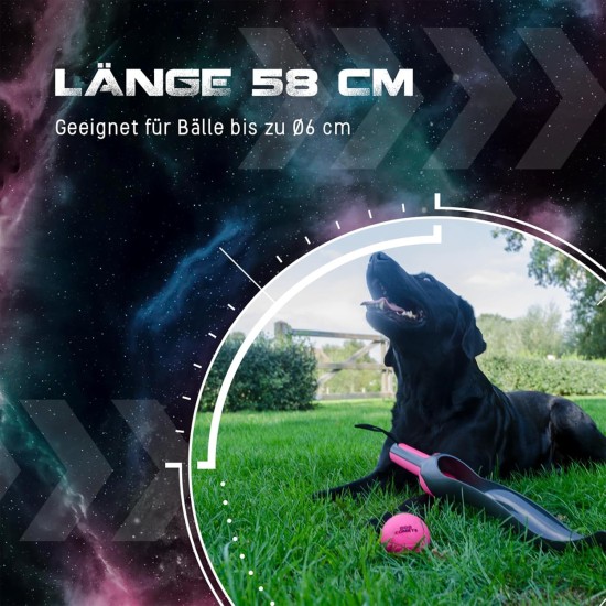 Dog Comets Star Launcher - 58 cm - Ball Launcher - Dog Toy - Suitable for Balls Diameter 6 cm - ABS Plastic - S-RS Rubber Coating - Fetch Toy - Interactive Dog Toy - Green Dog Comets Star Launcher - 58 cm - Ball Launcher - Dog Toy - Suitable for Balls Diameter 6 cm - ABS Plastic - S-RS Rubber Coating - Fetch Toy - Interactive Dog Toy - Green