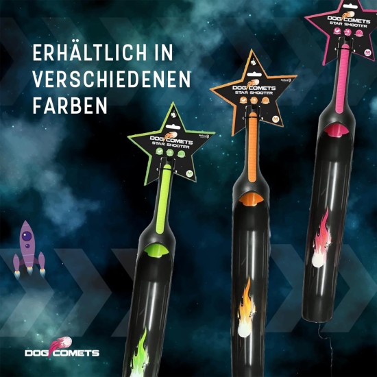 Dog Comets Star Launcher - 58 cm - Ball Launcher - Dog Toy - Suitable for Balls Diameter 6 cm - ABS Plastic - S-RS Rubber Coating - Fetch Toy - Interactive Dog Toy - Green Dog Comets Star Launcher - 58 cm - Ball Launcher - Dog Toy - Suitable for Balls Diameter 6 cm - ABS Plastic - S-RS Rubber Coating - Fetch Toy - Interactive Dog Toy - Green