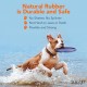 Dog Frisbee, Dog Toy for Large Dogs, Aerodynamic Dog Frisbee in Visible Blue Colour, Rubber for Catching Games, Agility, Dog Training, Small, Medium and Large Dogs Dog Frisbee, Dog Toy for Large Dogs, Aerodynamic Dog Frisbee in Visible Blue Colour, Rubber for Catching Games, Agility, Dog Training, Small, Medium and Large Dogs
