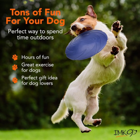 Dog Frisbee, Dog Toy for Large Dogs, Aerodynamic Dog Frisbee in Visible Blue Colour, Rubber for Catching Games, Agility, Dog Training, Small, Medium and Large Dogs Dog Frisbee, Dog Toy for Large Dogs, Aerodynamic Dog Frisbee in Visible Blue Colour, Rubber for Catching Games, Agility, Dog Training, Small, Medium and Large Dogs