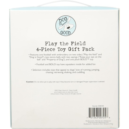 Dog Is Good 4 Piece Play The Field Toy Gift Pack Toy Dog Is Good 4 Piece Play The Field Toy Gift Pack Toy