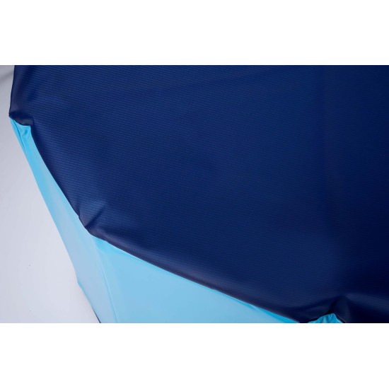 Dog Pool - 160 x 30 cm - Large Dog Breeds - Foldable - Non-Slip Base - with Drain Valve - Blue Dog Pool - 160 x 30 cm - Large Dog Breeds - Foldable - Non-Slip Base - with Drain Valve - Blue