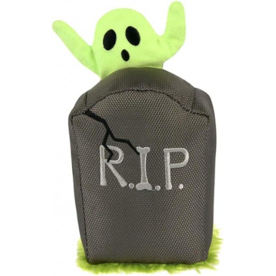 Dog Toy Plush Toy - Howling Haunts - Gravestone_S Dog Toy Plush Toy - Howling Haunts - Gravestone_S