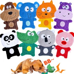 Dog Toys No Stuffing Squeaky Toy, Durable Plush Dog Toy, Cute Animal Plush Toy, Interactive Teething Chew Toys for Puppies, Small, Medium Breeds, 8 Dog Toys No Stuffing Squeaky Toy, Durable Plush Dog Toy, Cute Animal Plush Toy, Interactive Teething Chew Toys for Puppies, Small, Medium Breeds, 8