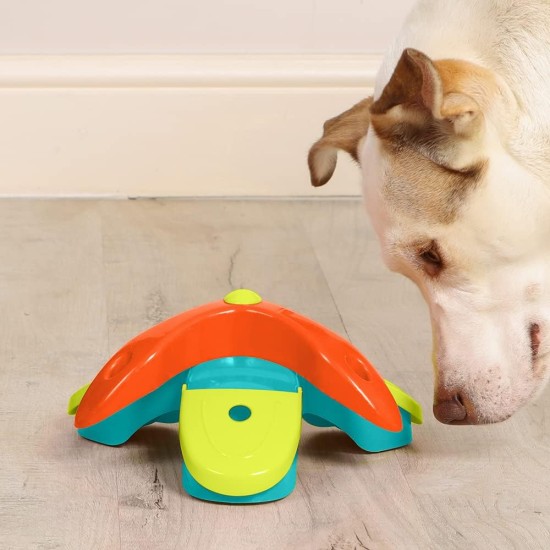 Dog Treat Dispenser Brain Training Puzzle Twist & Flip Interactive IQ Toy Dog Treat Dispenser Brain Training Puzzle Twist & Flip Interactive IQ Toy