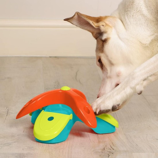 Dog Treat Dispenser Brain Training Puzzle Twist & Flip Interactive IQ Toy Dog Treat Dispenser Brain Training Puzzle Twist & Flip Interactive IQ Toy