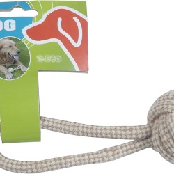 Dog Tug Rope Dog Toy with Rope Ball 17 cm Cotton Toy Throwing Ball Dog Tug Rope Dog Toy with Rope Ball 17 cm Cotton Toy Throwing Ball